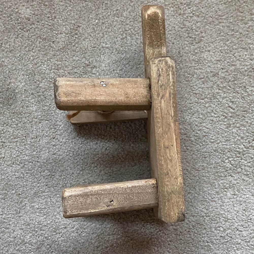 Rustic Wooden Miniature Table - Picture 5 of 6